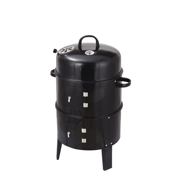 LTS LEADTIMES 15.7'' W Grill / Smoker Combo Gas & Charcoal Combo Grill